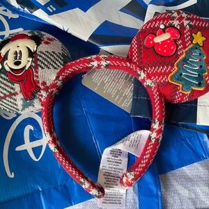Disney parks Christmas sweater ears